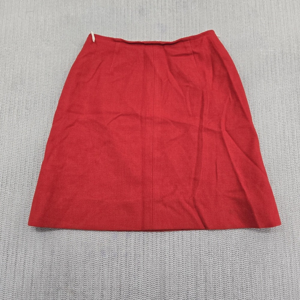 Vintage Bobbie Brooks Skirt Womens Medium Red A Line Knee Length Made USA 70s